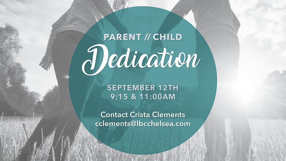 parent child dedication event